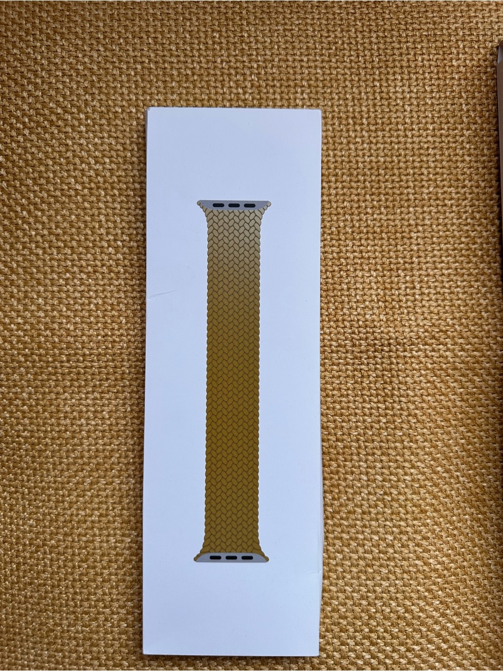 Apple Braided Solo Loop Watch Band - Mustard Yellow
